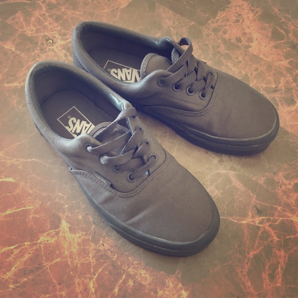 solid grey vans